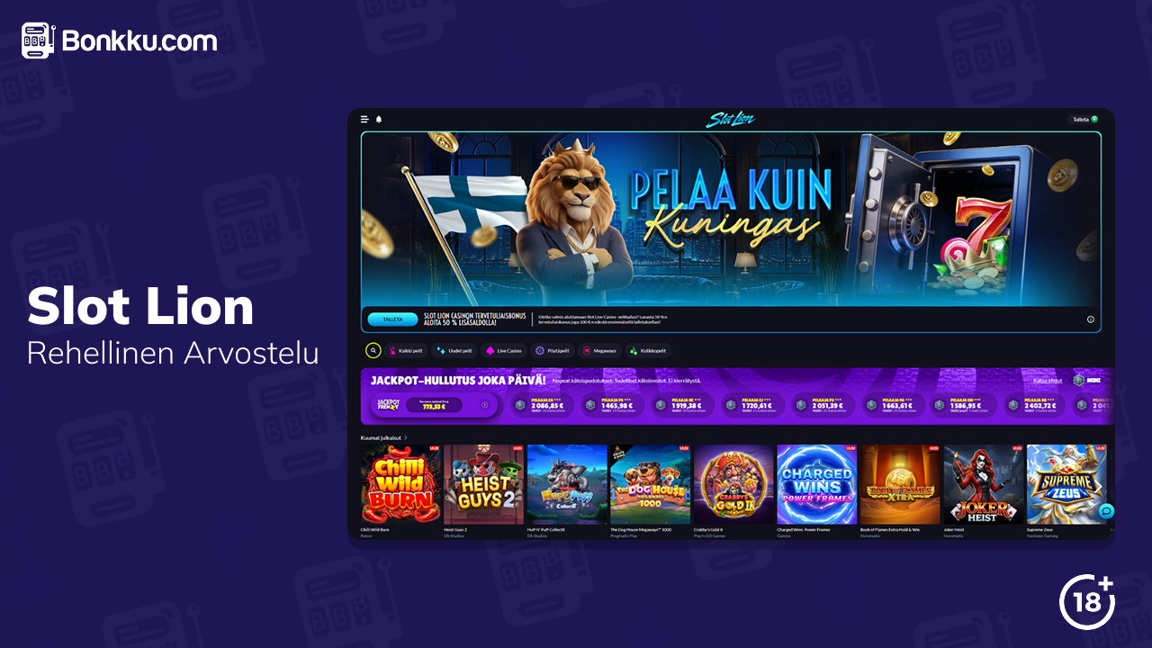 slot lion casino arvostelu