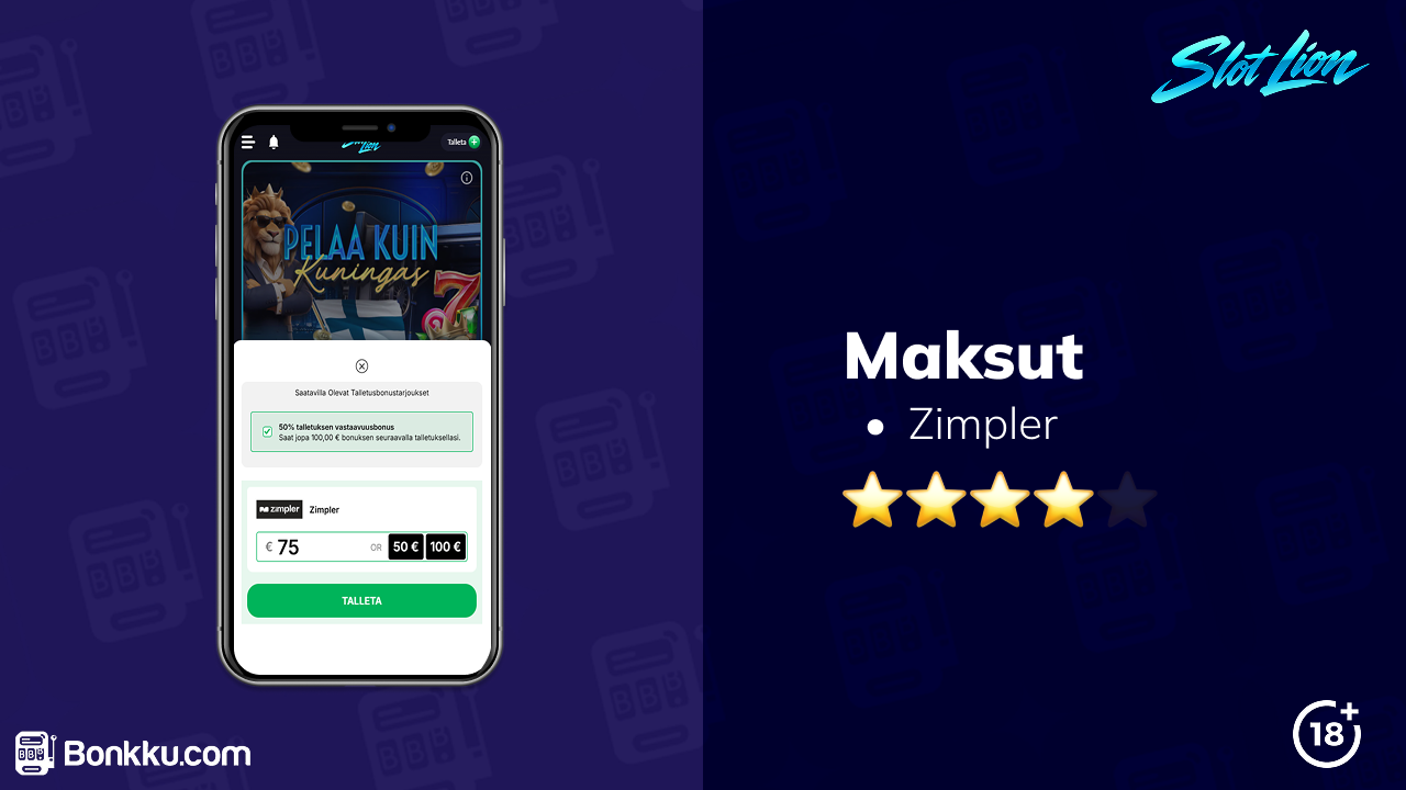 slot lion casino maksut