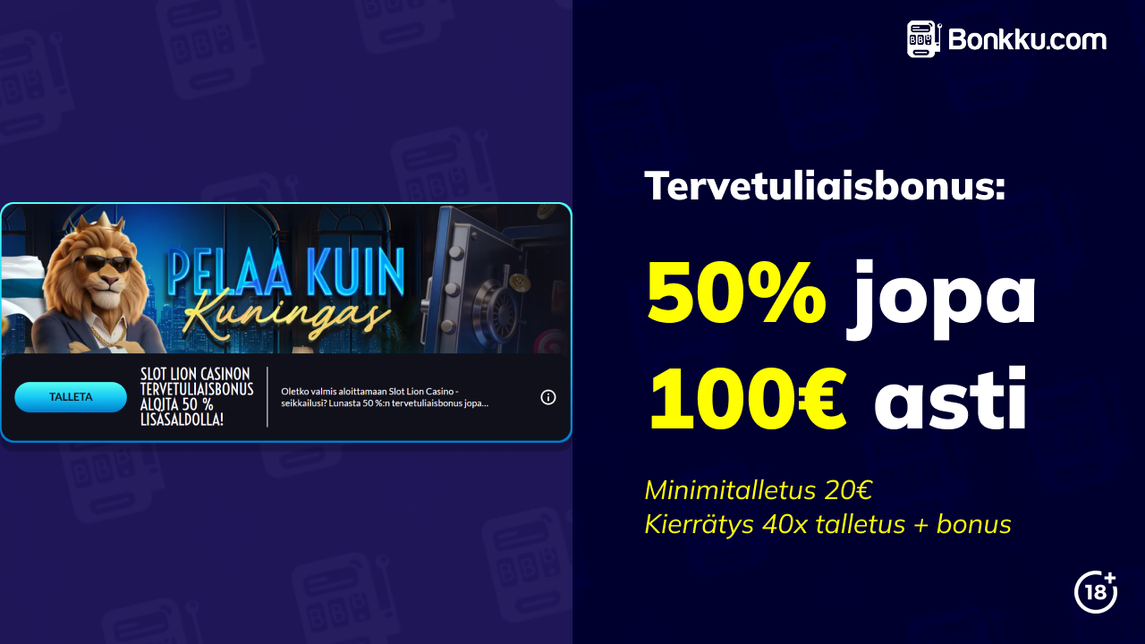 slot lion casino tervetuliaisbonus