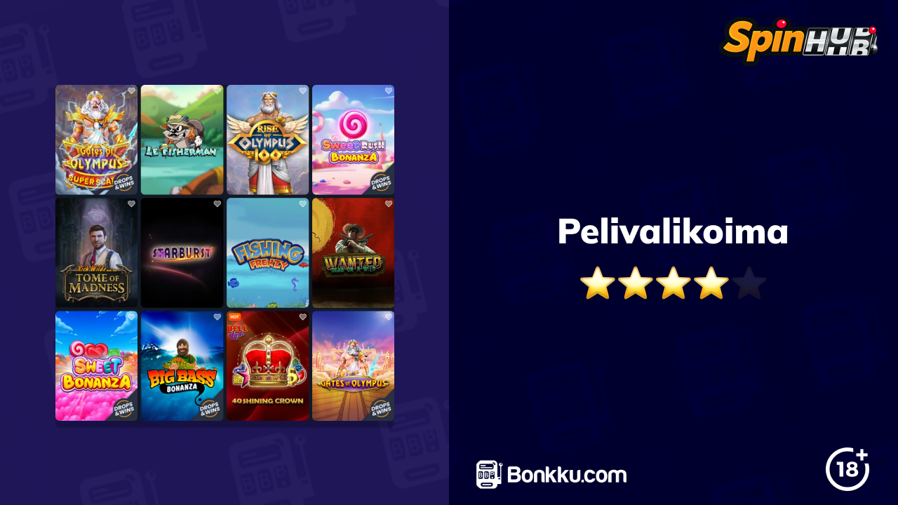 spinhub casino pelivalikoima