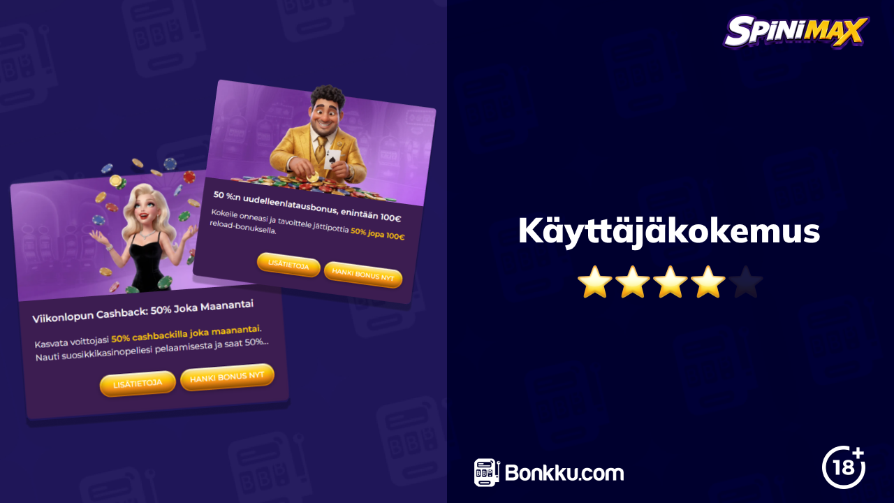 spinimax casino käyttäjäkokemus