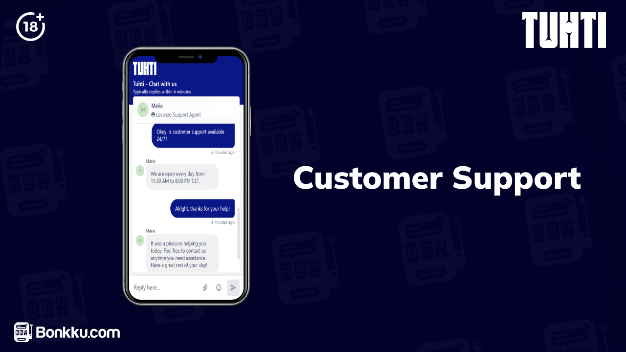 tuhti casino customer support