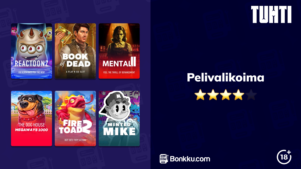 tuhti kasino pelivalikoima