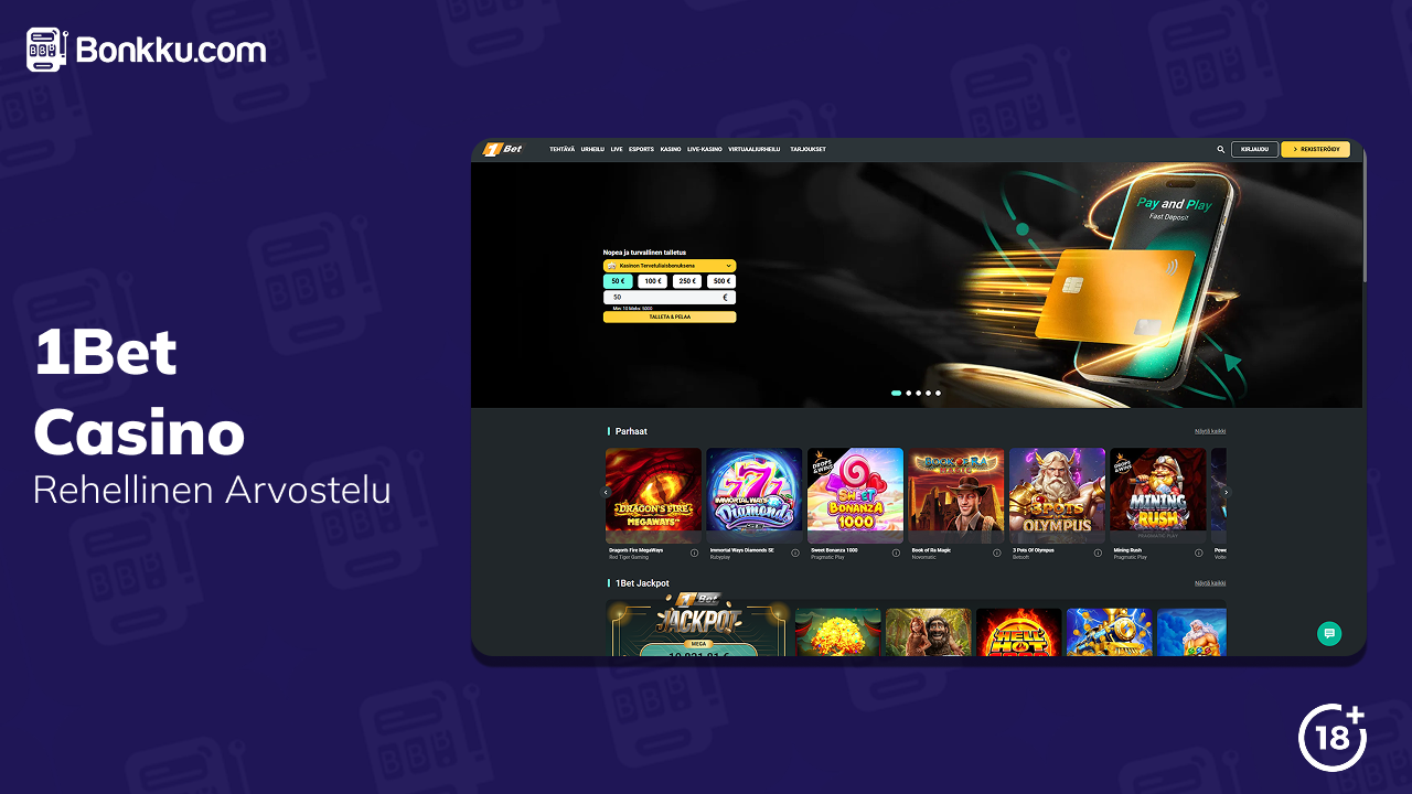 1bet casino arvostelu