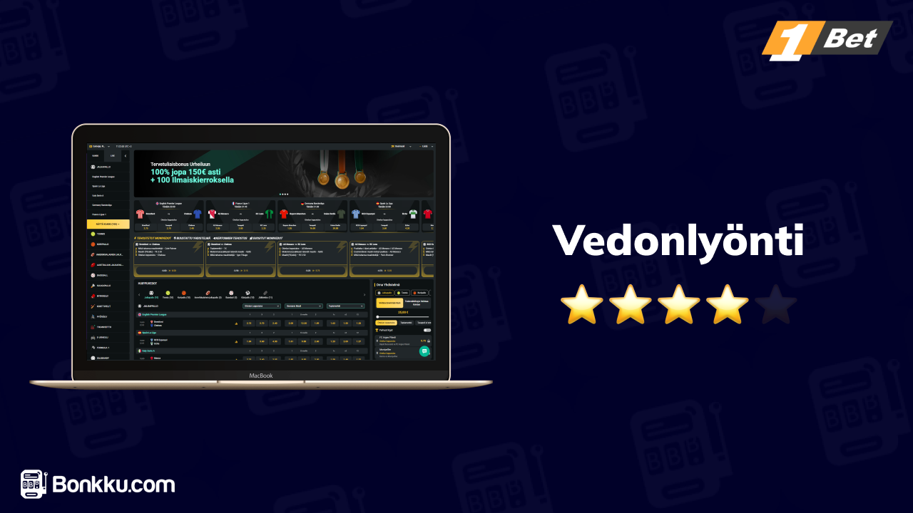 1bet casino vedonlyönti