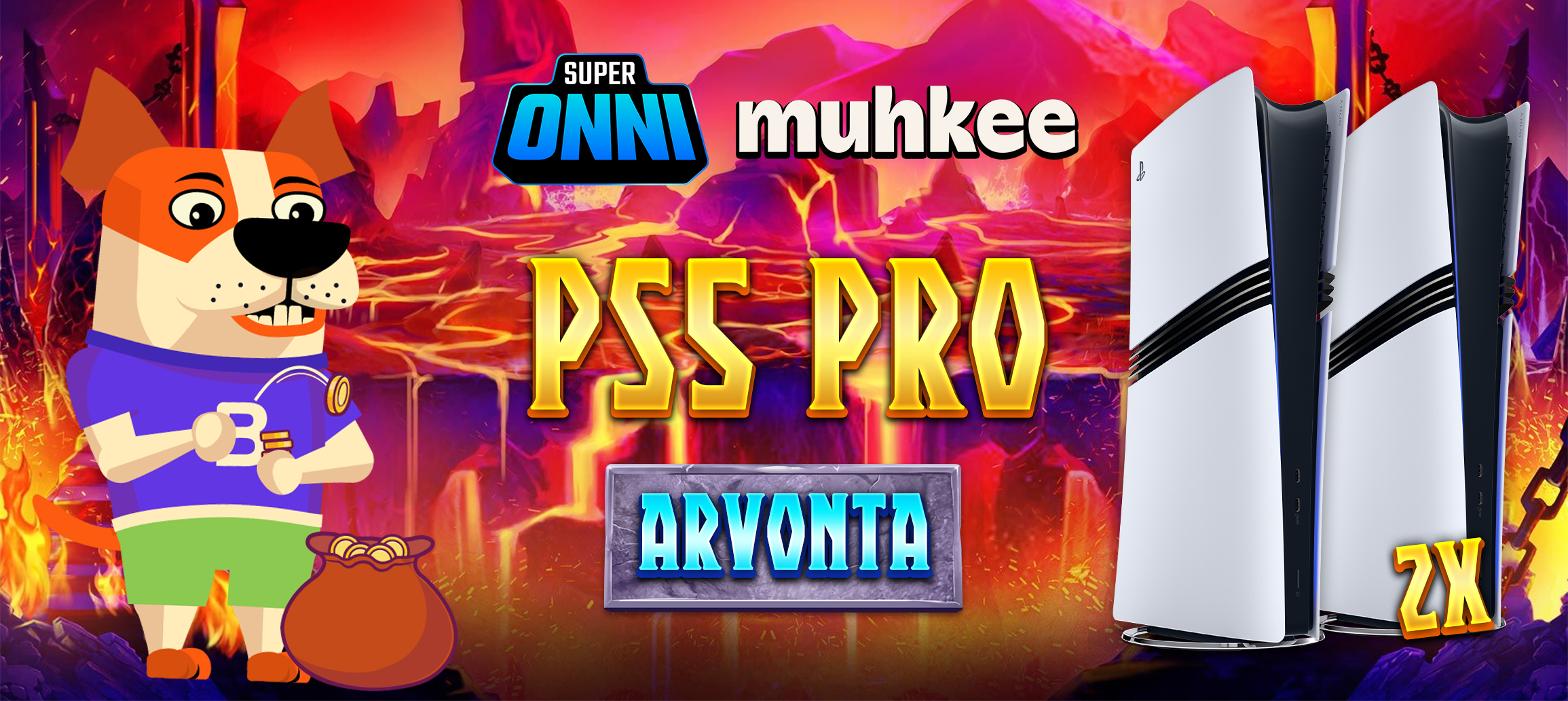 Bonkku.com X SuperOnni & Muhkee – PS5 Pro -arvonta!
