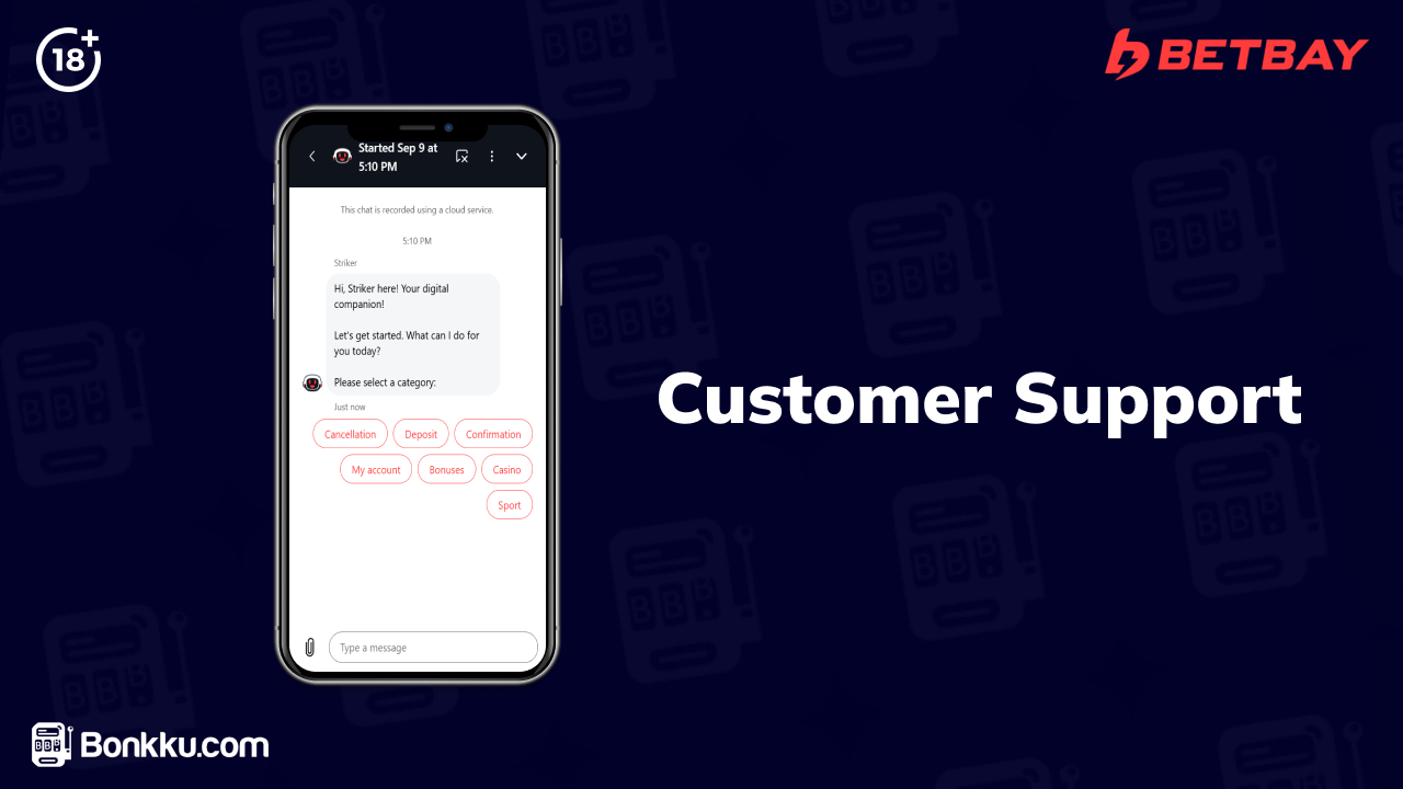 betbay casino customer support