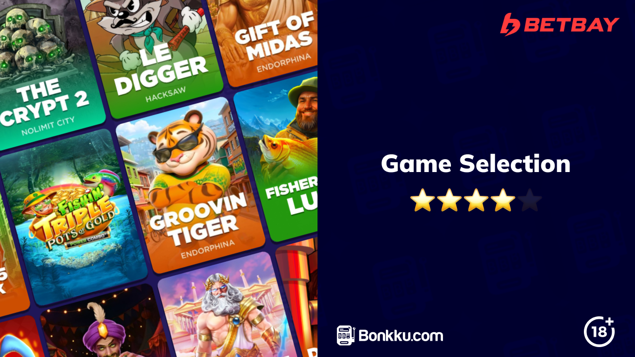 betbay casino game selection