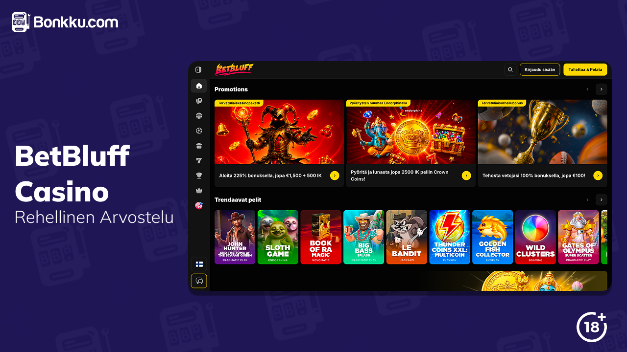 betbluff casino arvostelu