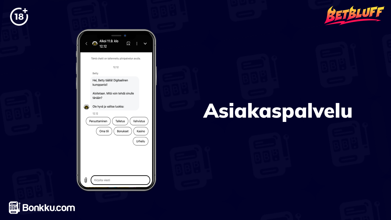 betbluff casino asiakaspalvelu