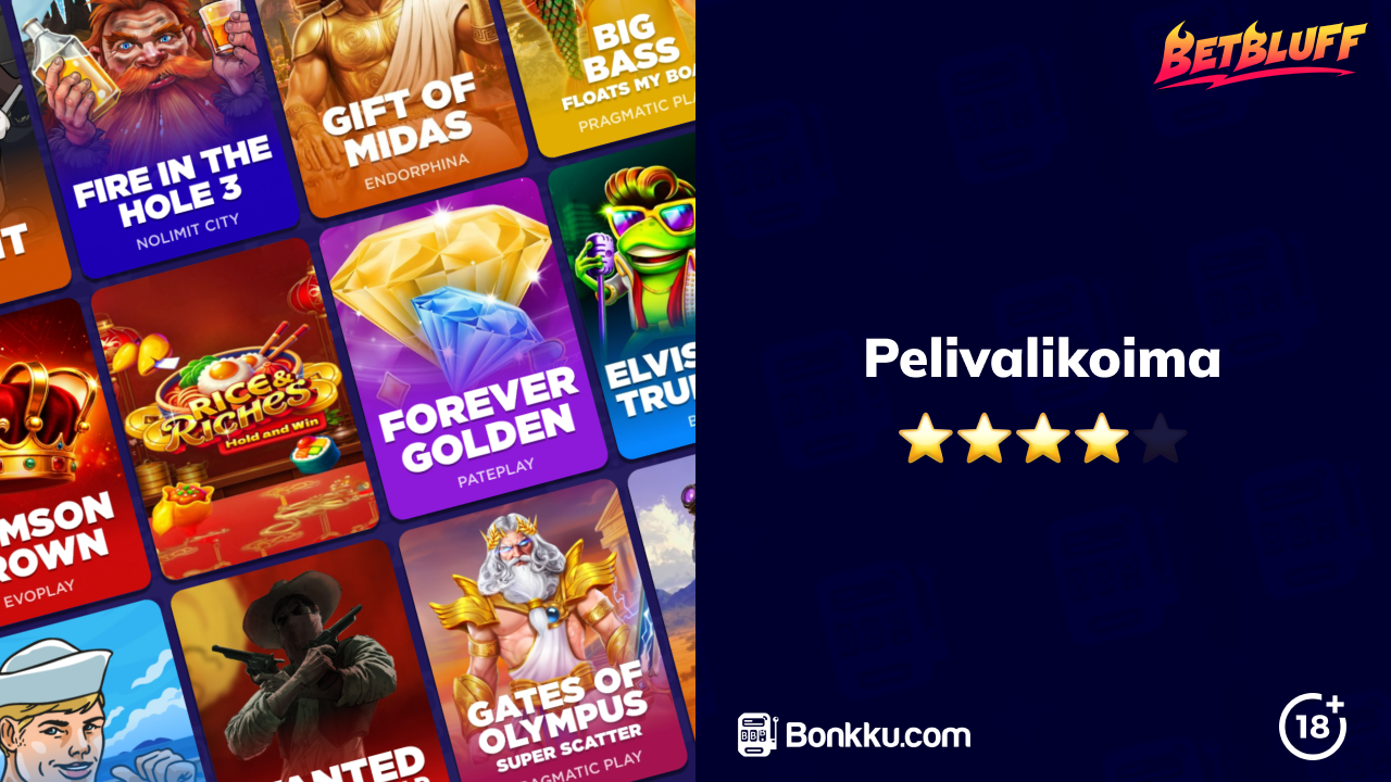 betbluff casino pelivalikoima