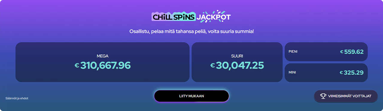chill spins jackpotit