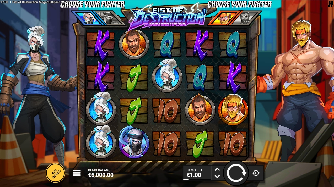 fist of destruction megamultiplier slot