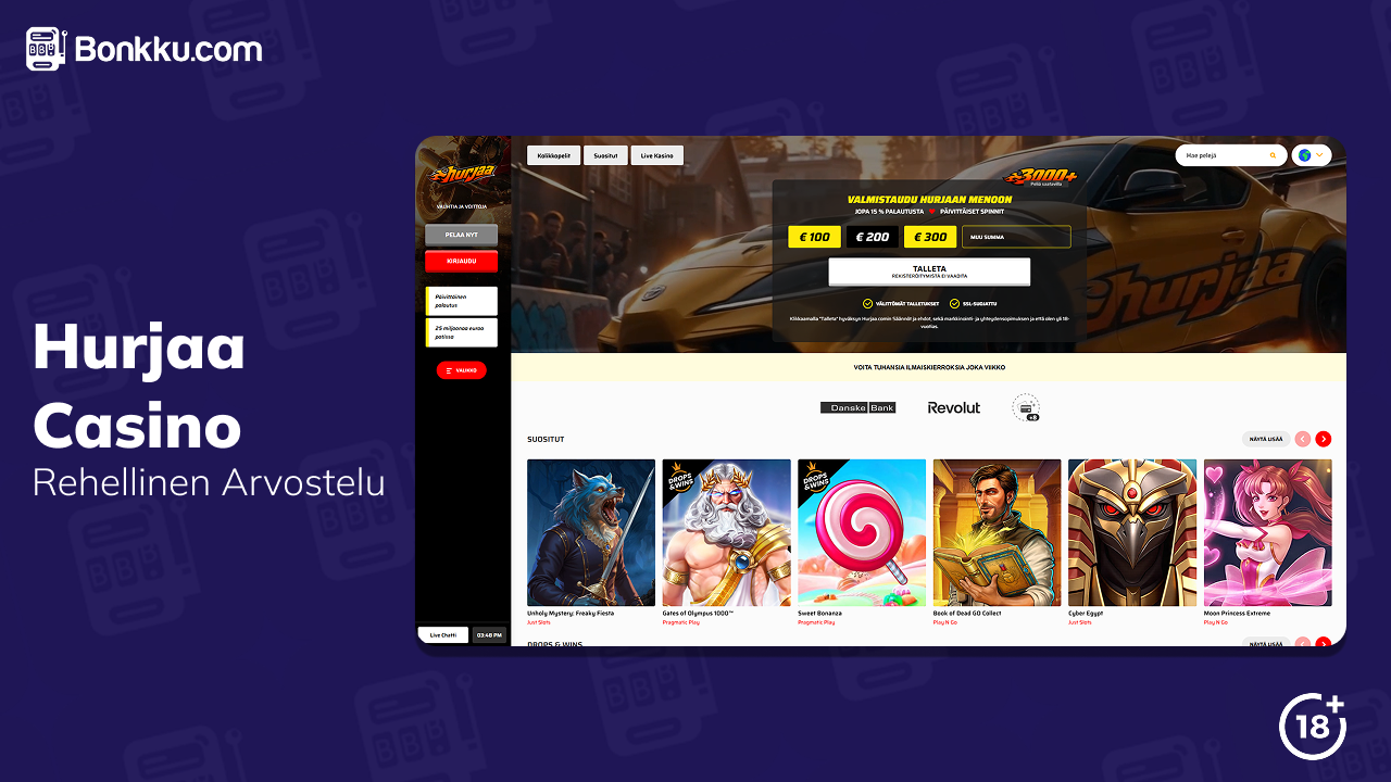 hurjaa casino arvostelu