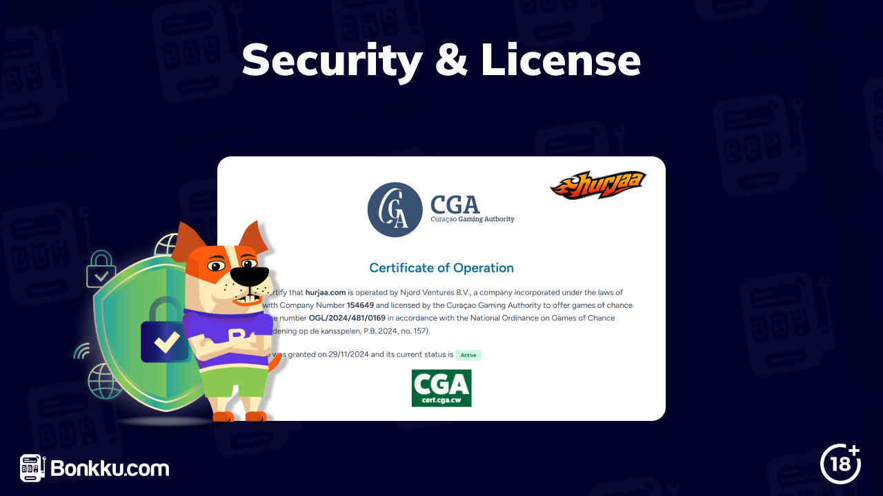 hurjaa casino license