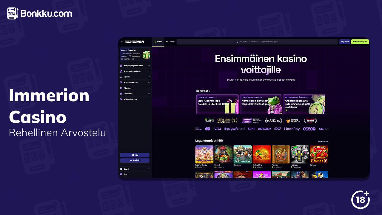 immerion casino arvostelu