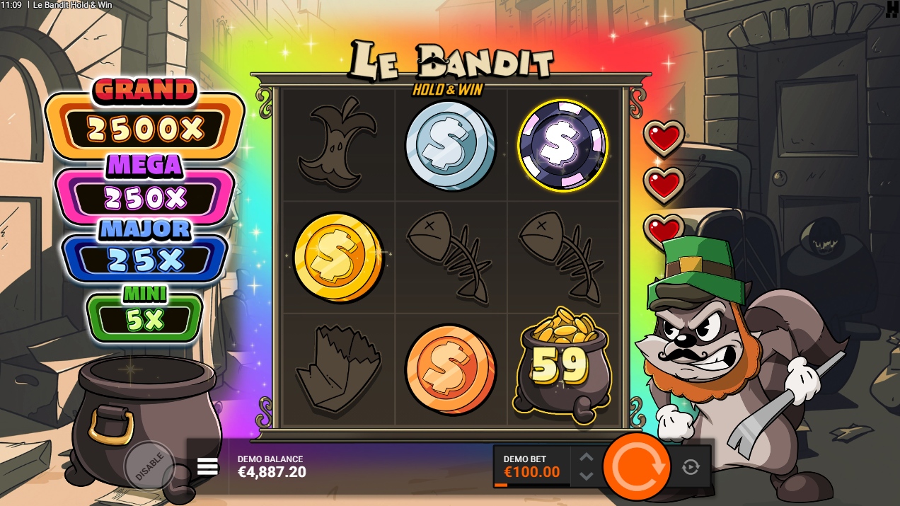 le bandit hold and win bonus