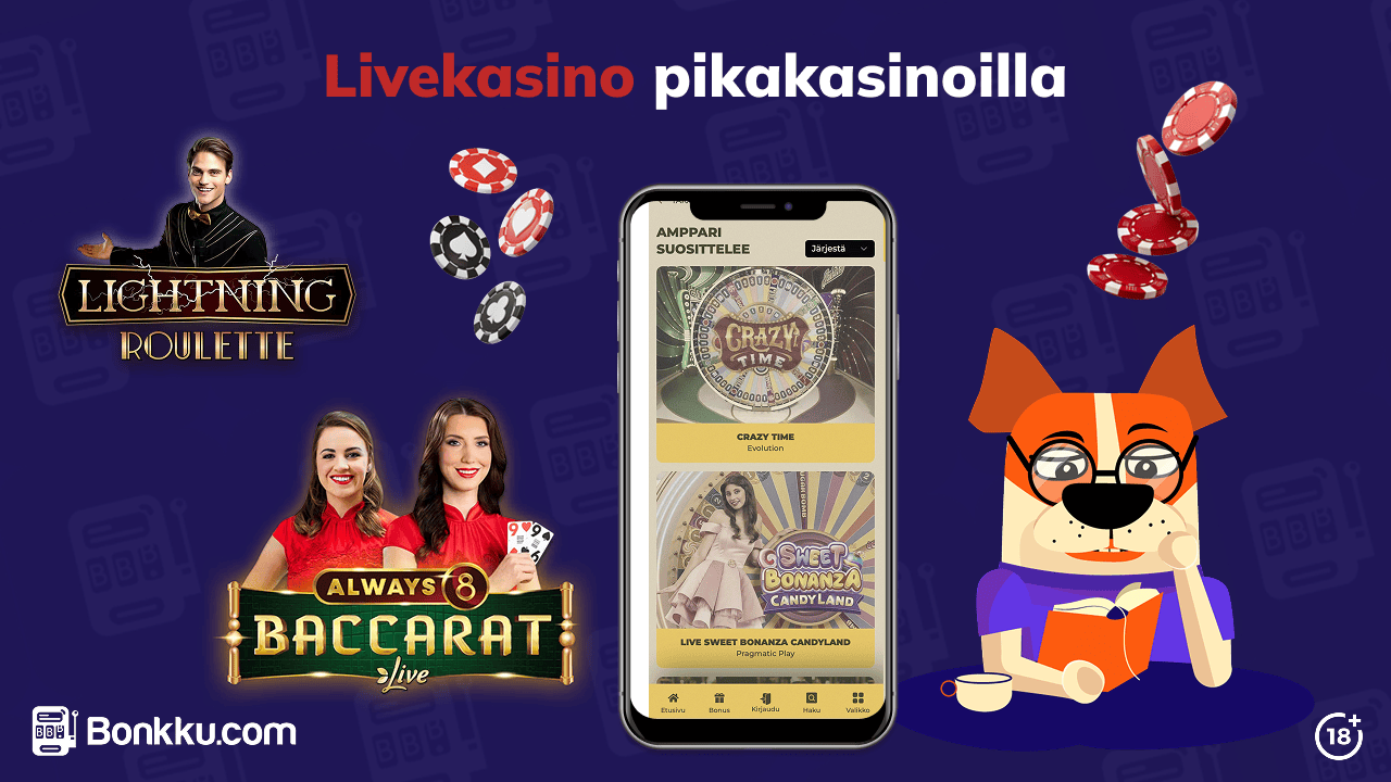 livekasino pikakasinoilla