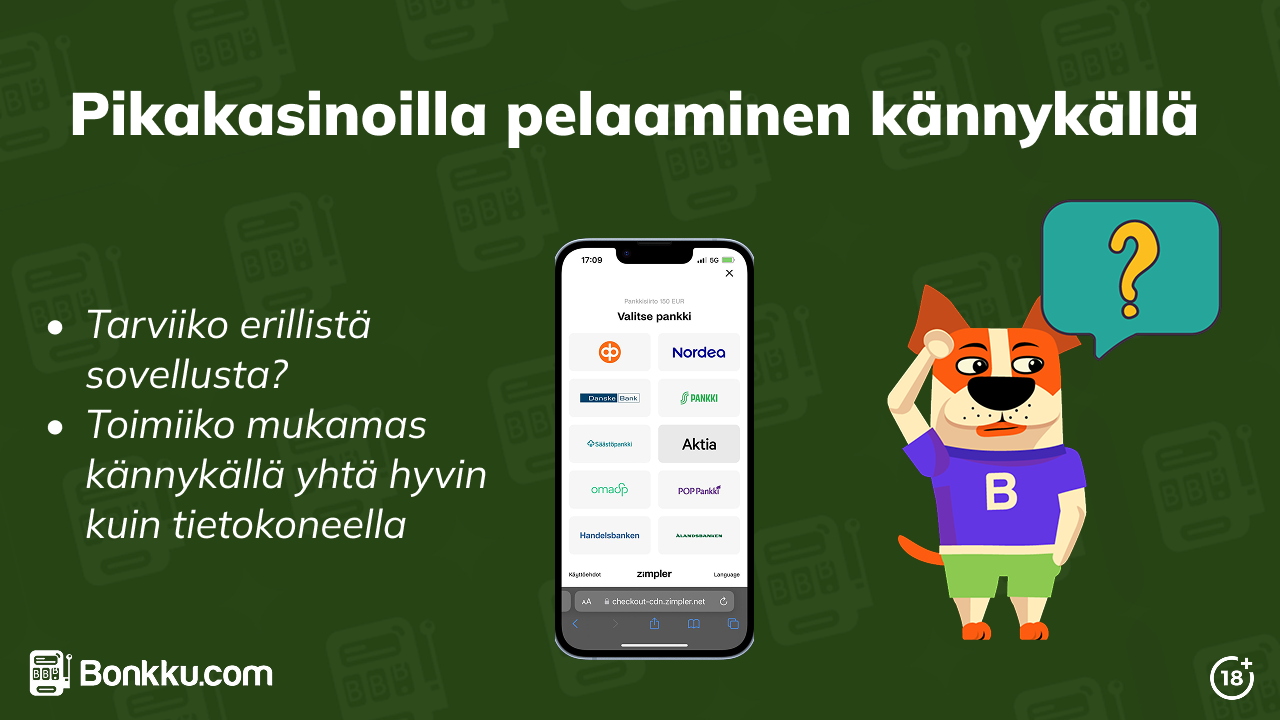 Pikakasinot mobiilissa
