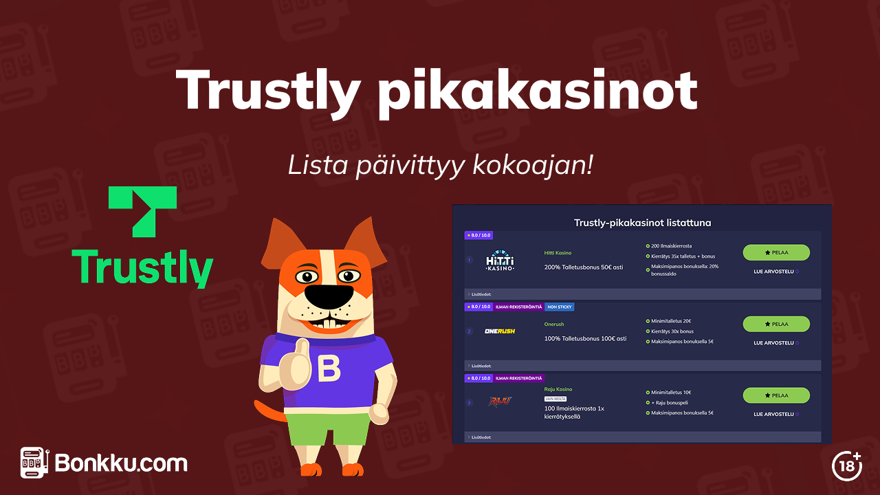 Trustly-pikakasinot