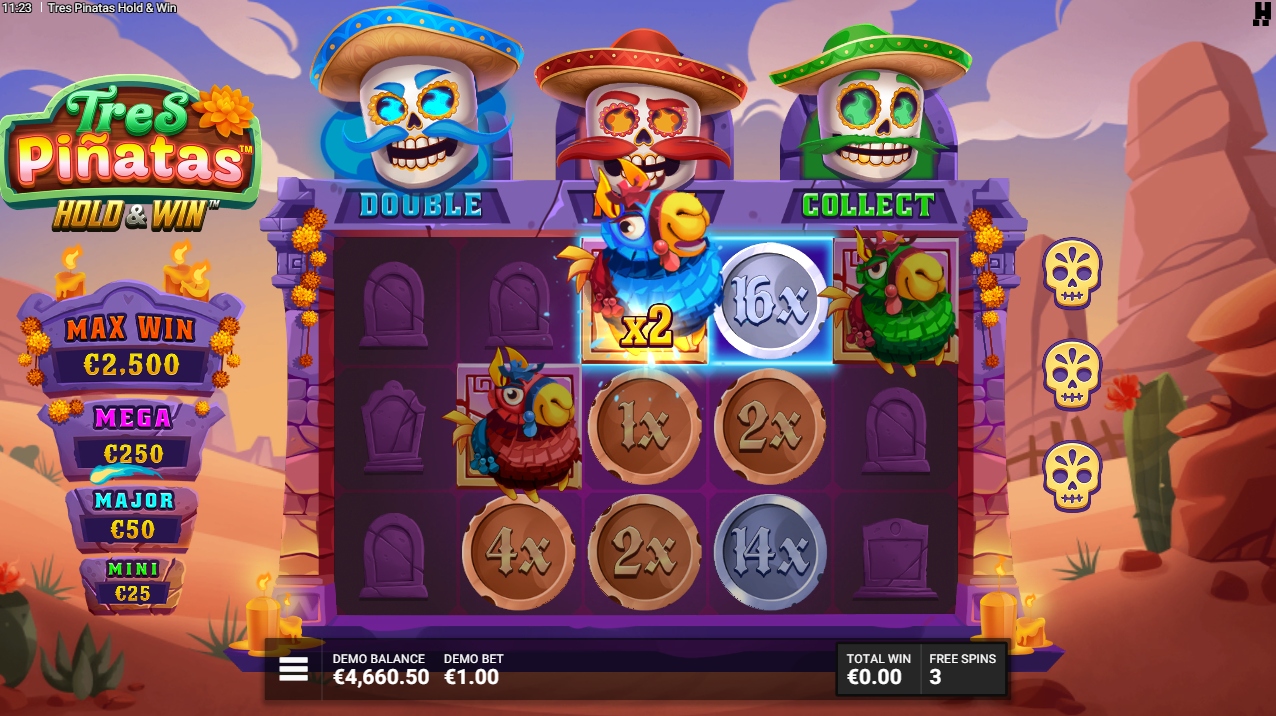 tres pinatas bonus