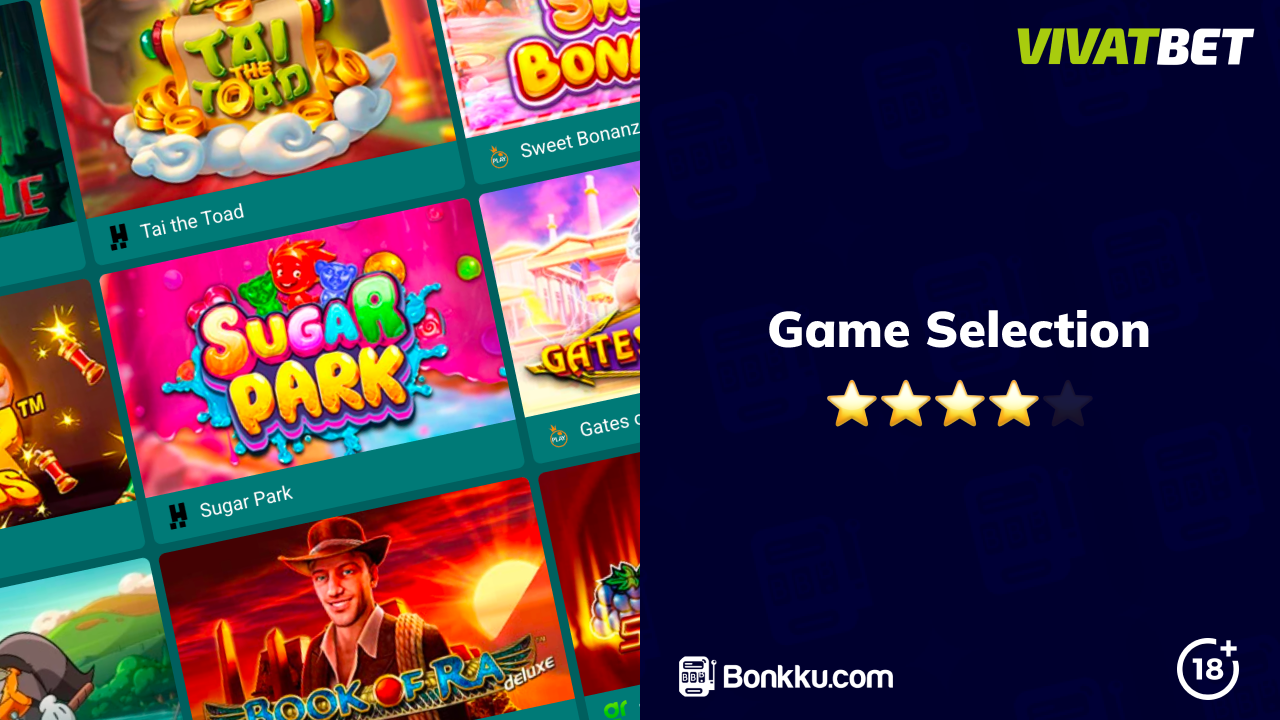 vivatbet casino game selection