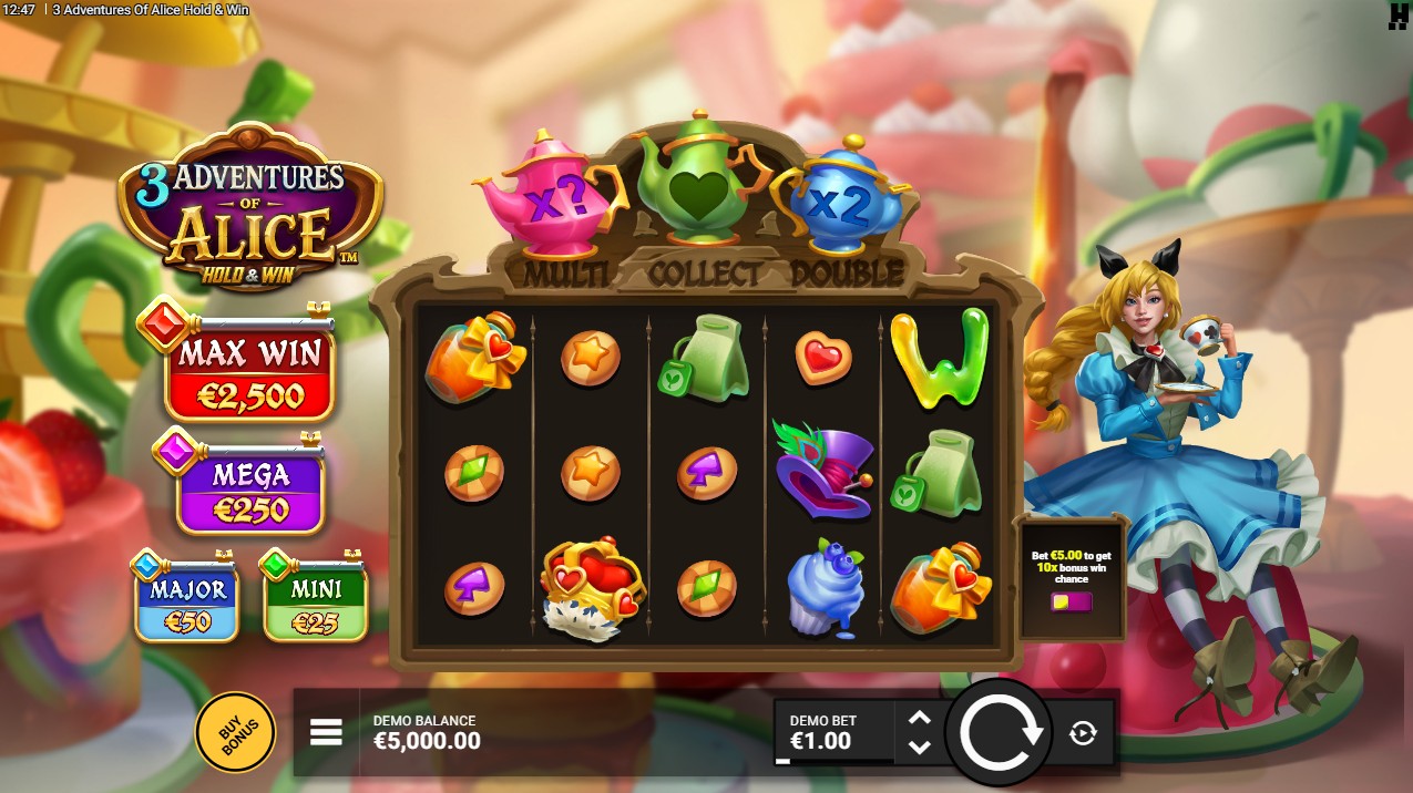 3 adventures of alice slot