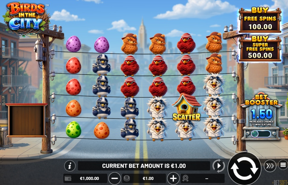 birds in the city slot