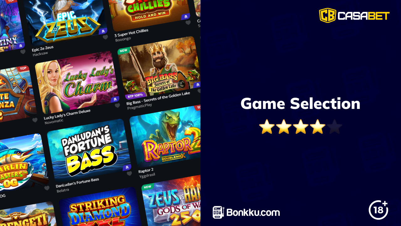 casabet casino game selection