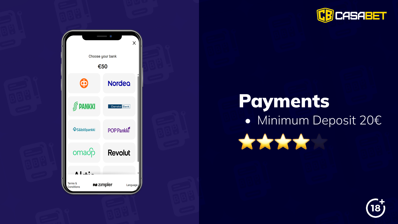 casabet casino payments