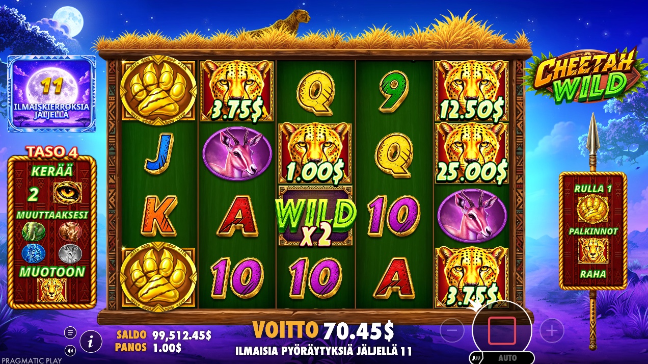 cheetah wild bonus
