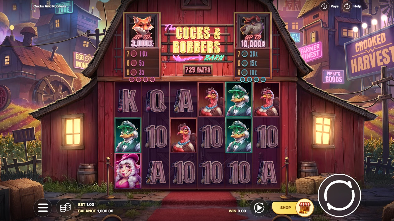 cocks and robbers slot