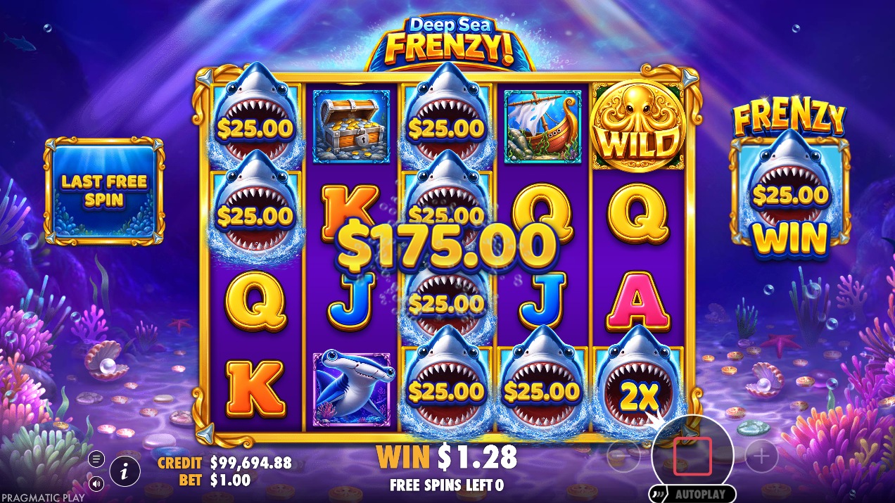 deep sea frenzy bonus