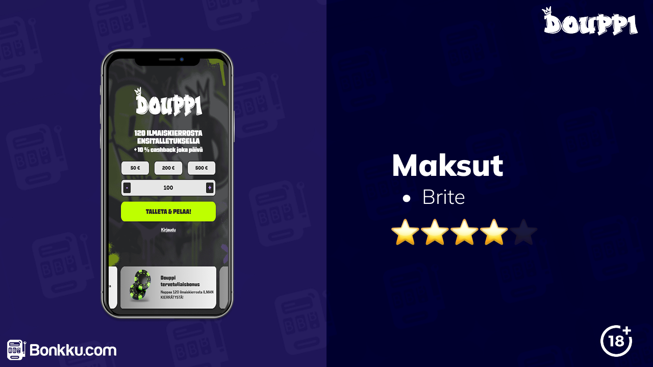 douppi casino maksut