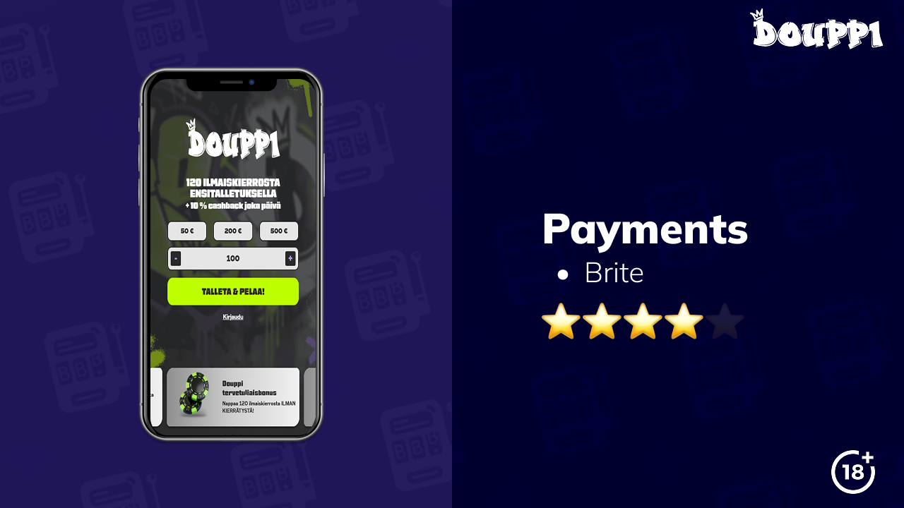 douppi casino payments