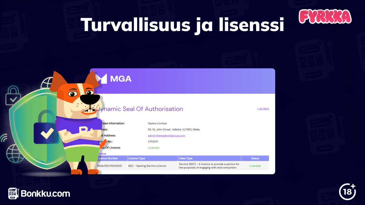 fyrkka kasino lisenssi