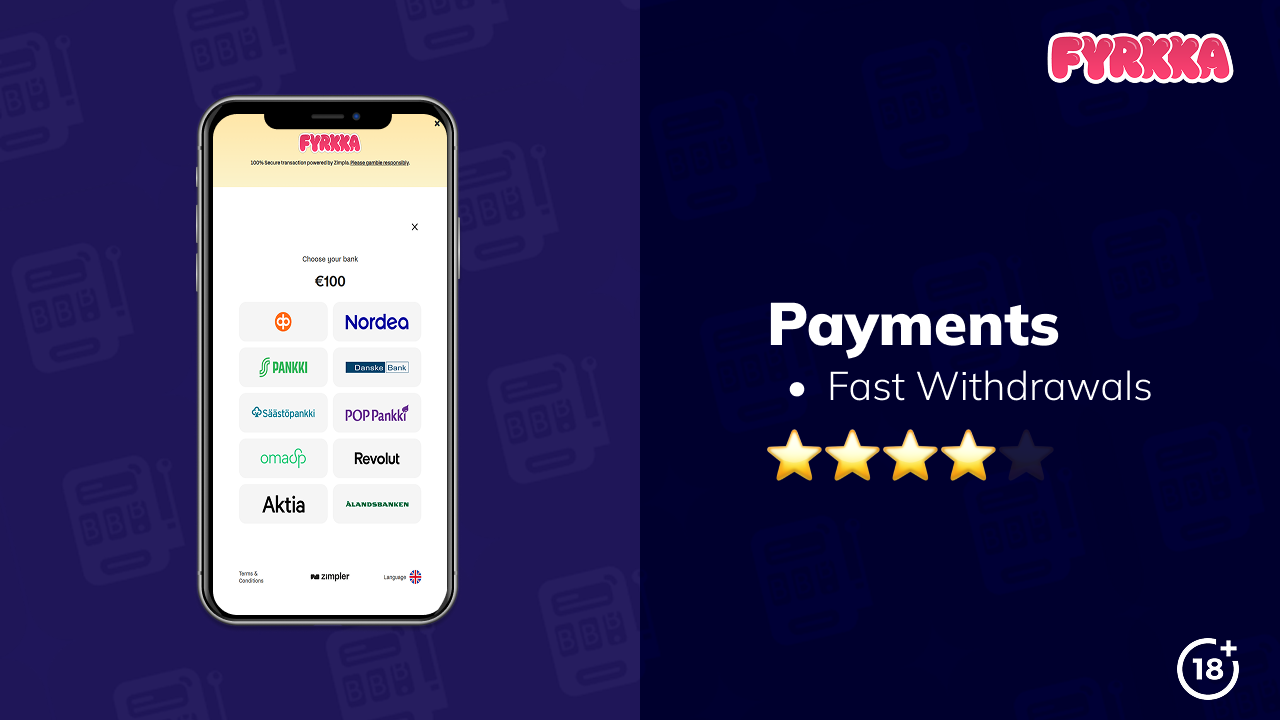 fyrkka kasino payments
