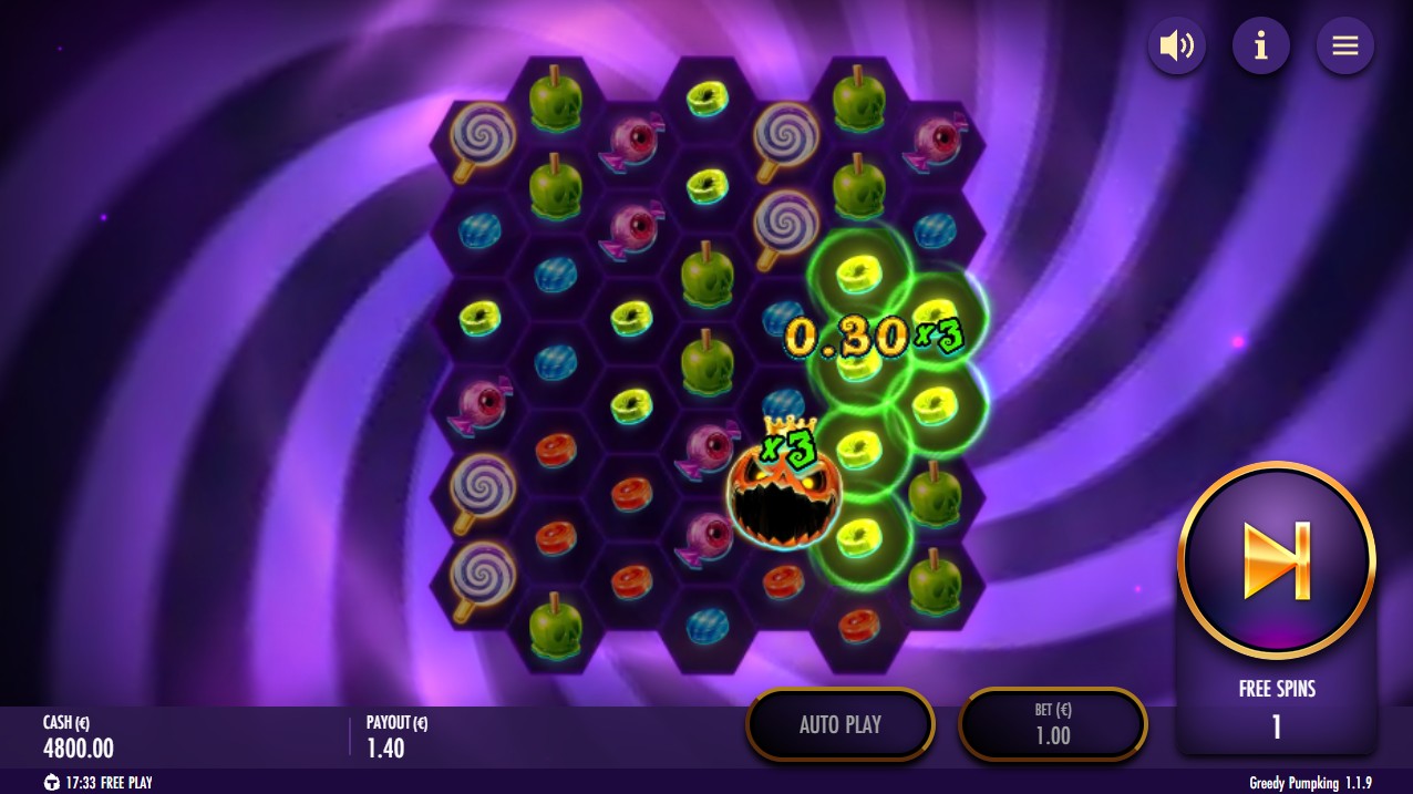 greedy pumpking bonus