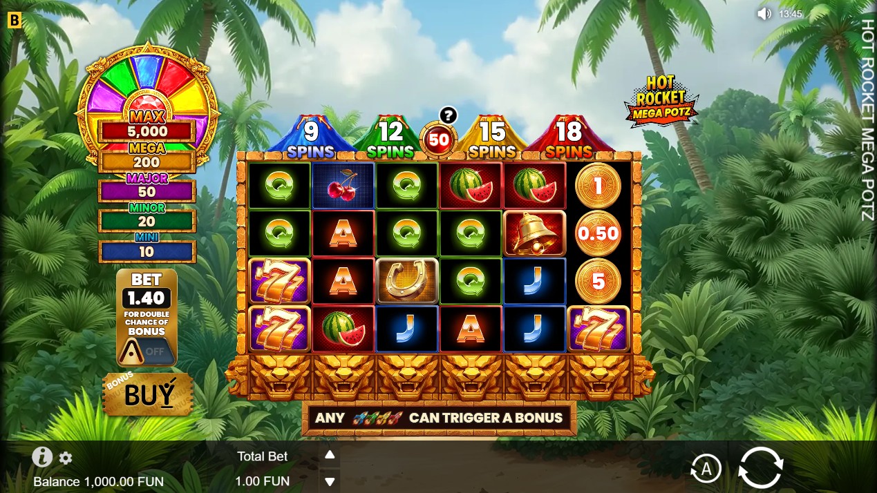 hot rocket mega potz slot