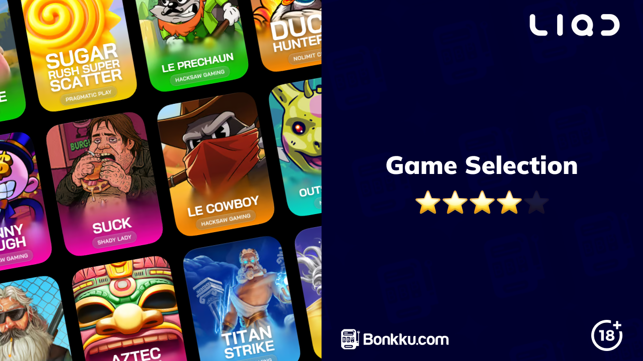 liqd casino game selection