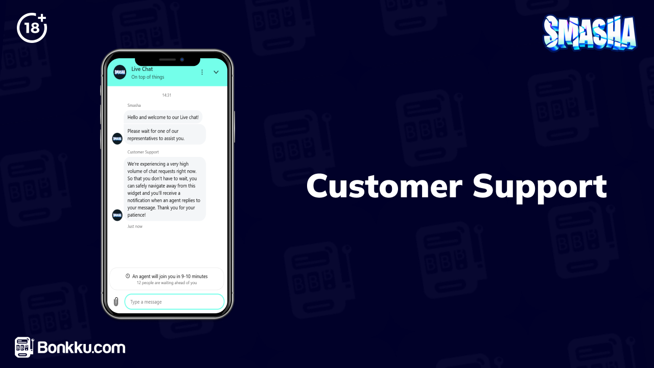 smasha casino customer support