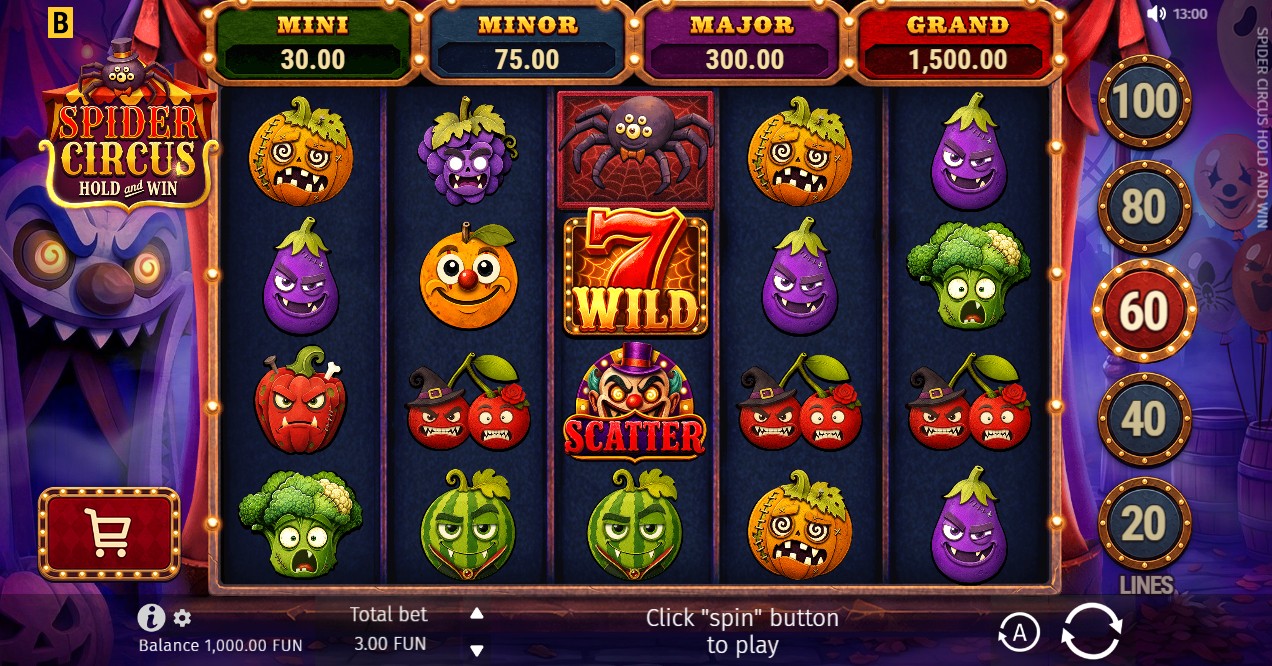 spider circus slot