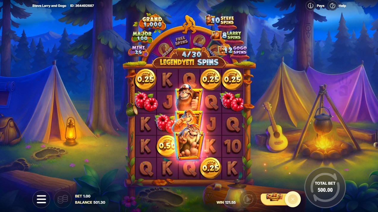 steve larry and gogo bonus