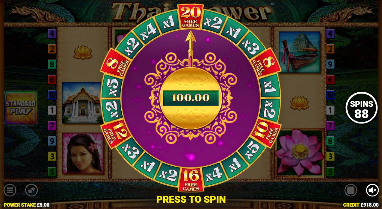 thai flower power play bonus