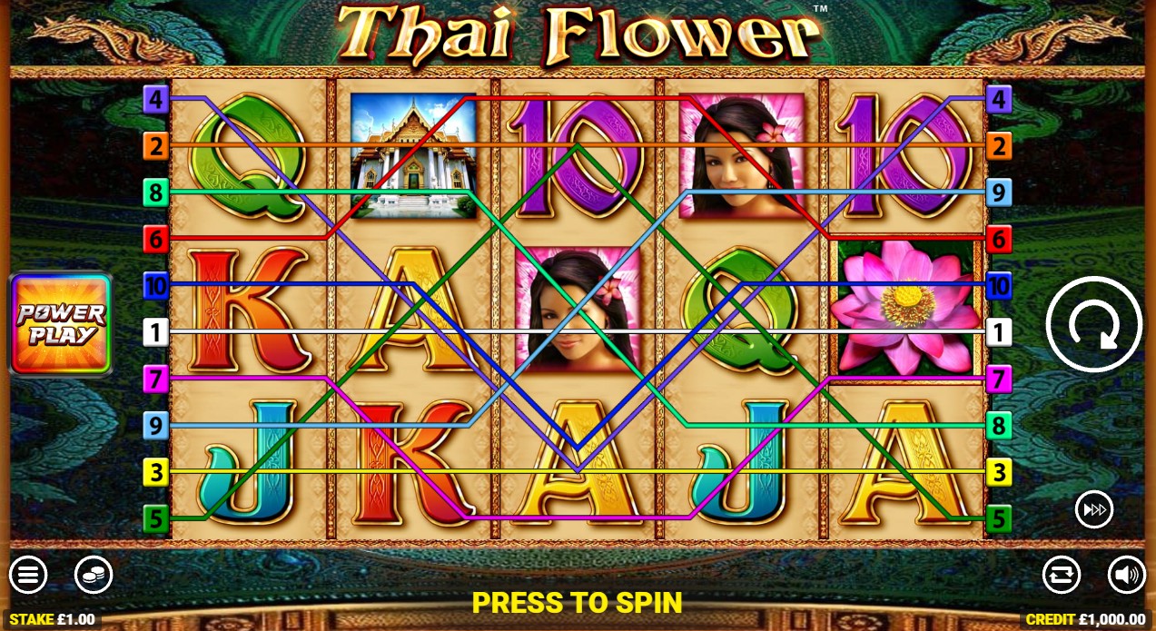 thai flower power play slot