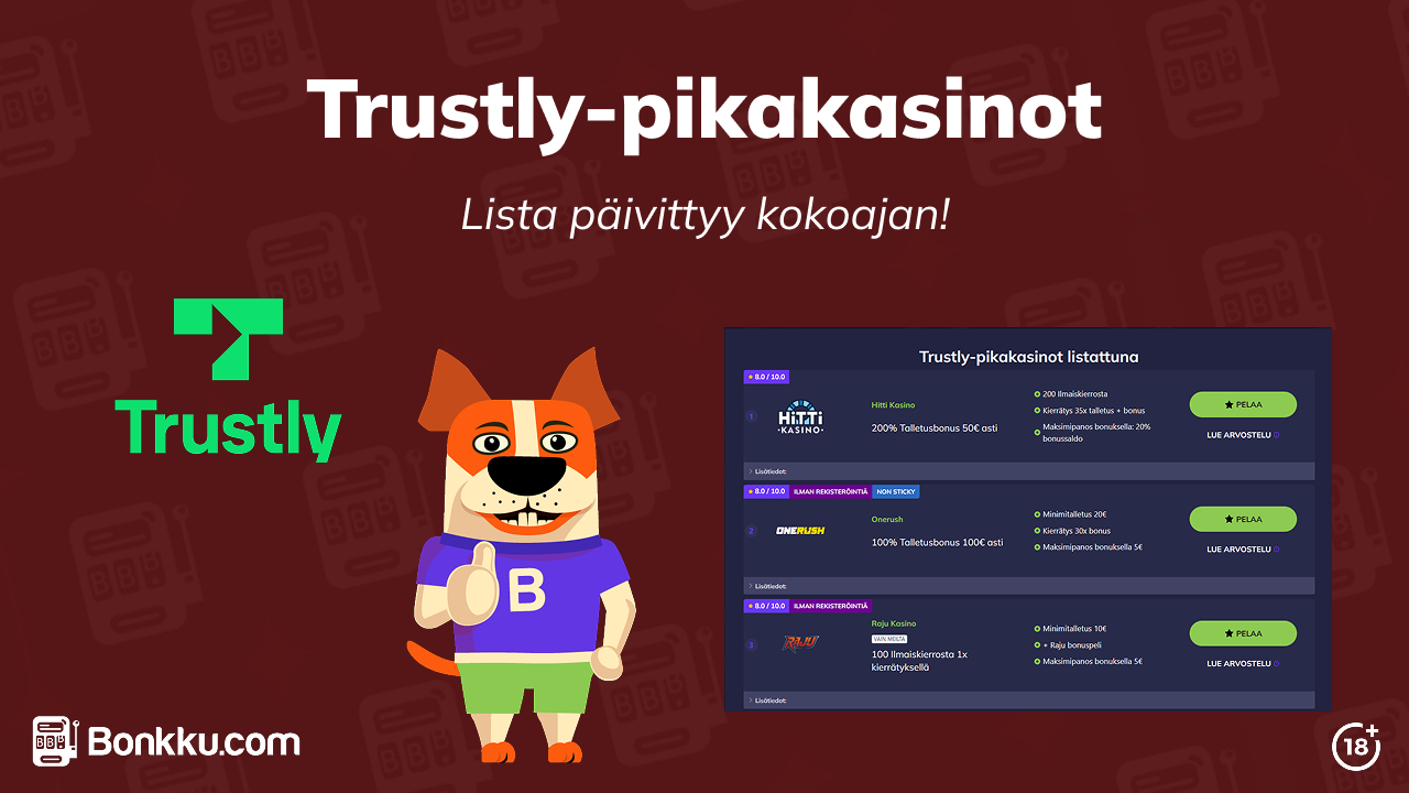 Trustly-pikakasinot