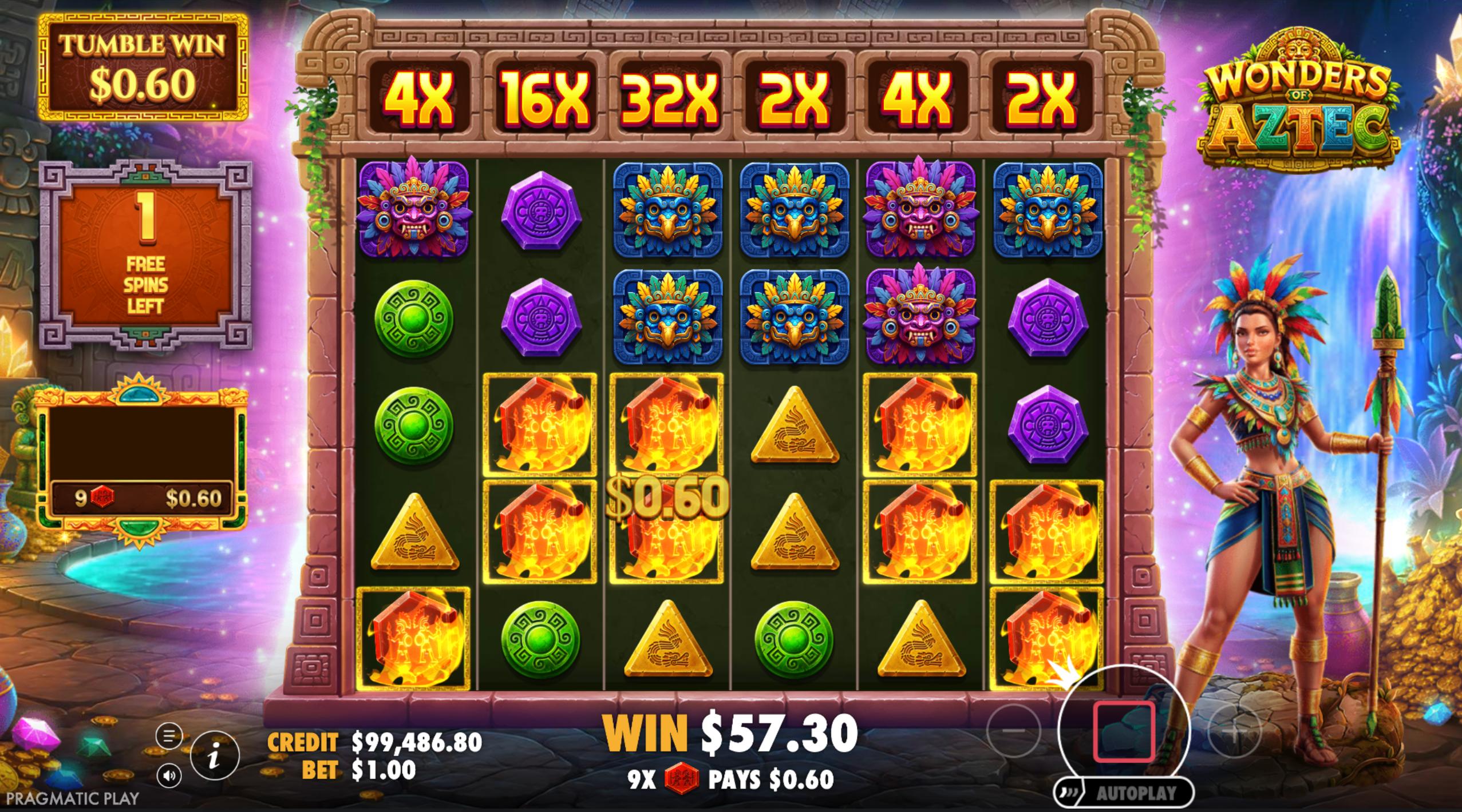 wonders of aztec bonus
